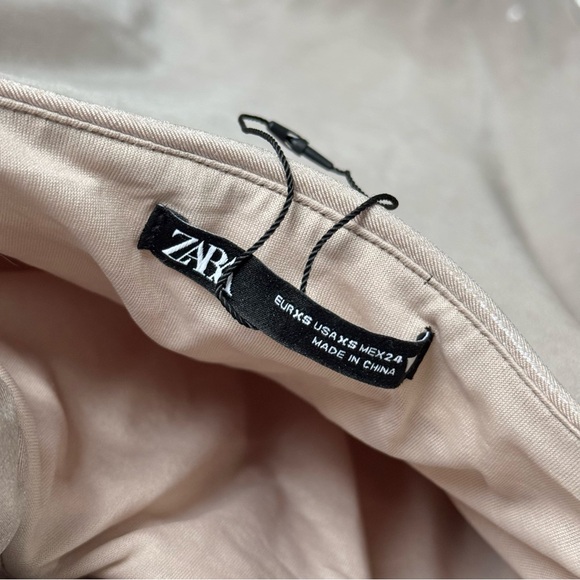 ZARA | Gold Lamé Halter Maxi Dress Backless Evening Gown - Picture 7 of 16